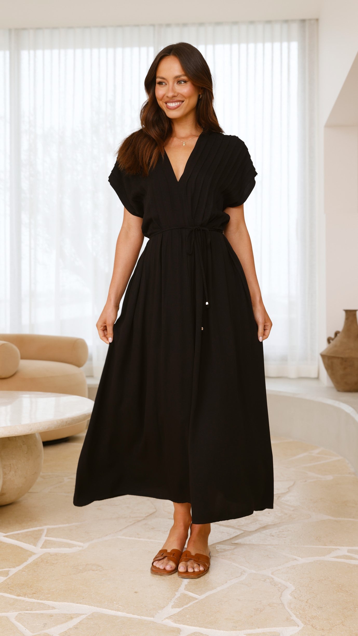 Velia Maxi Dress - Black