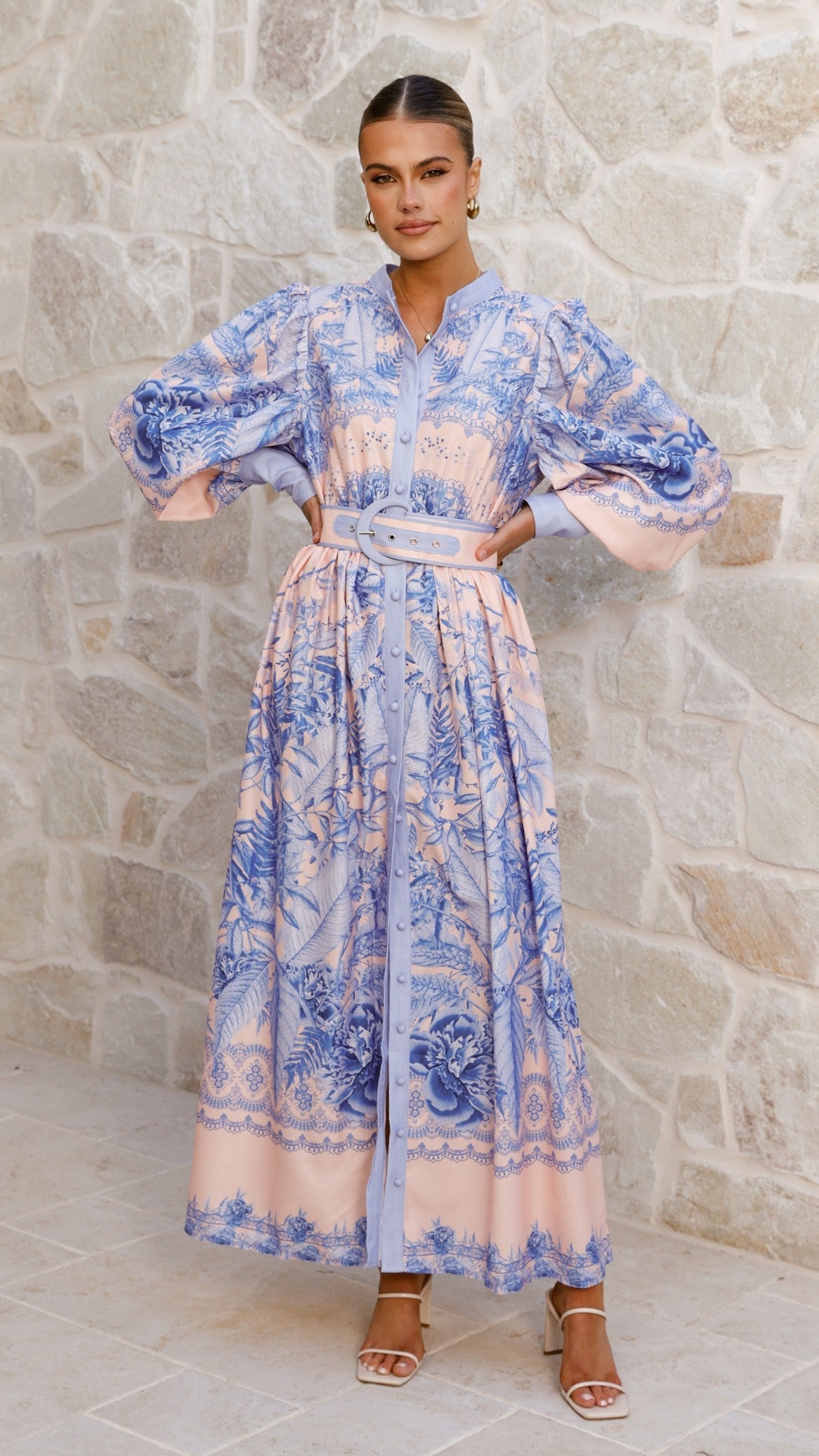 Taia Maxi Dress - Madeline Blue