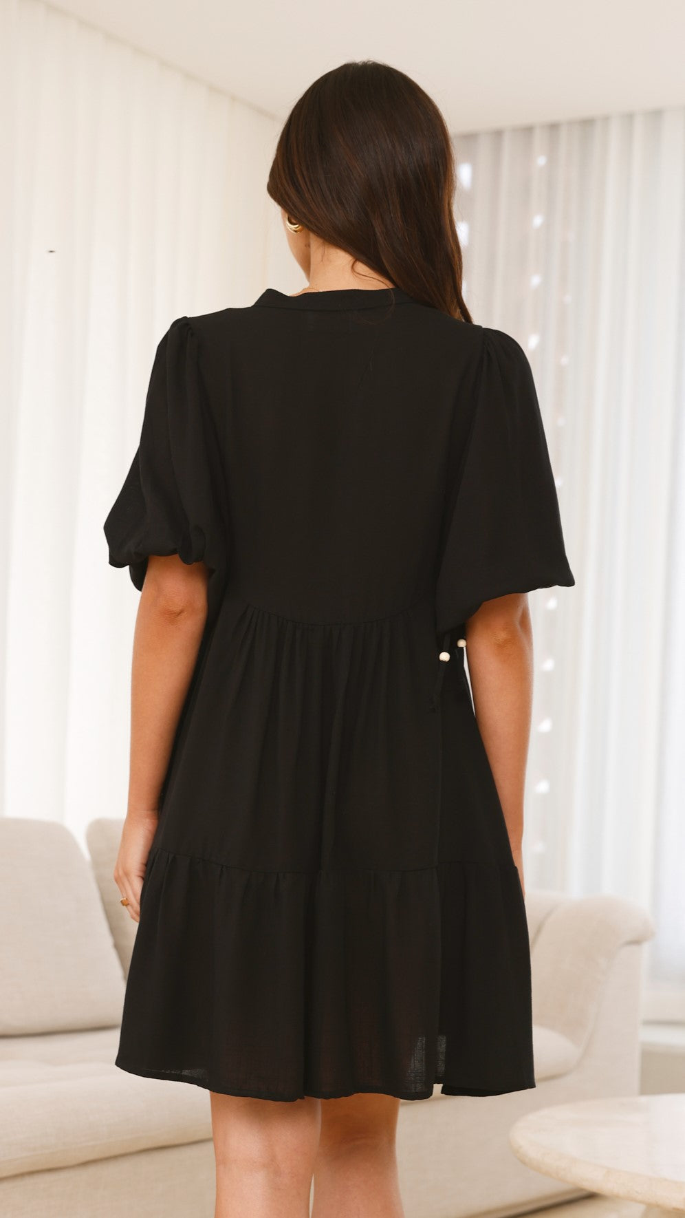 Tabitha Mini Dress - Black