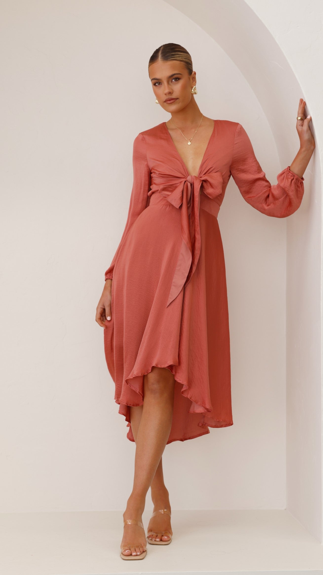 Starry Nights Dress - Baked Rose