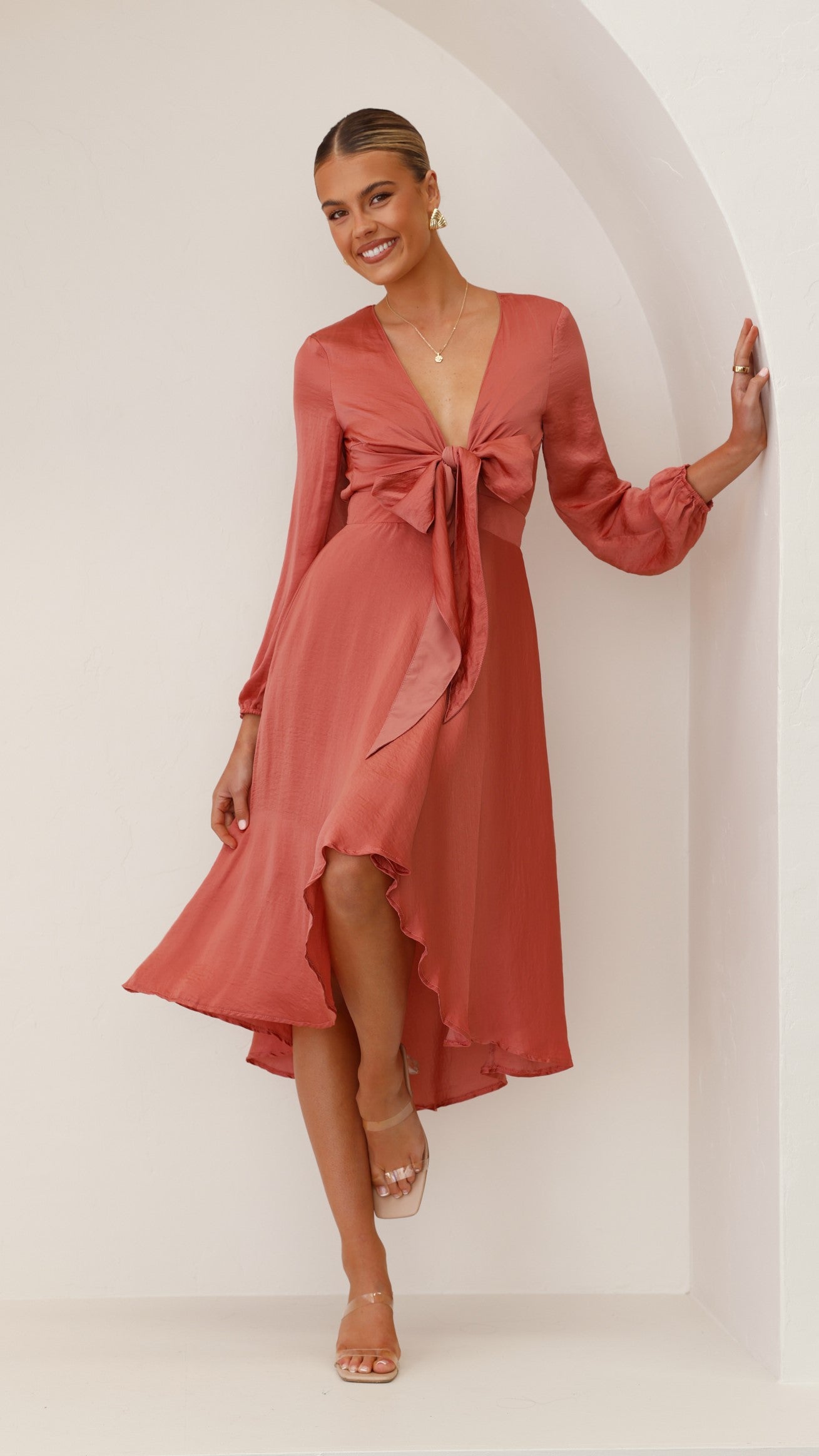 Starry Nights Dress - Baked Rose