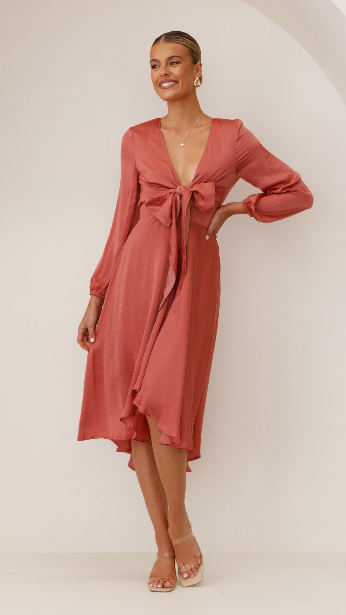 Starry Nights Dress - Baked Rose