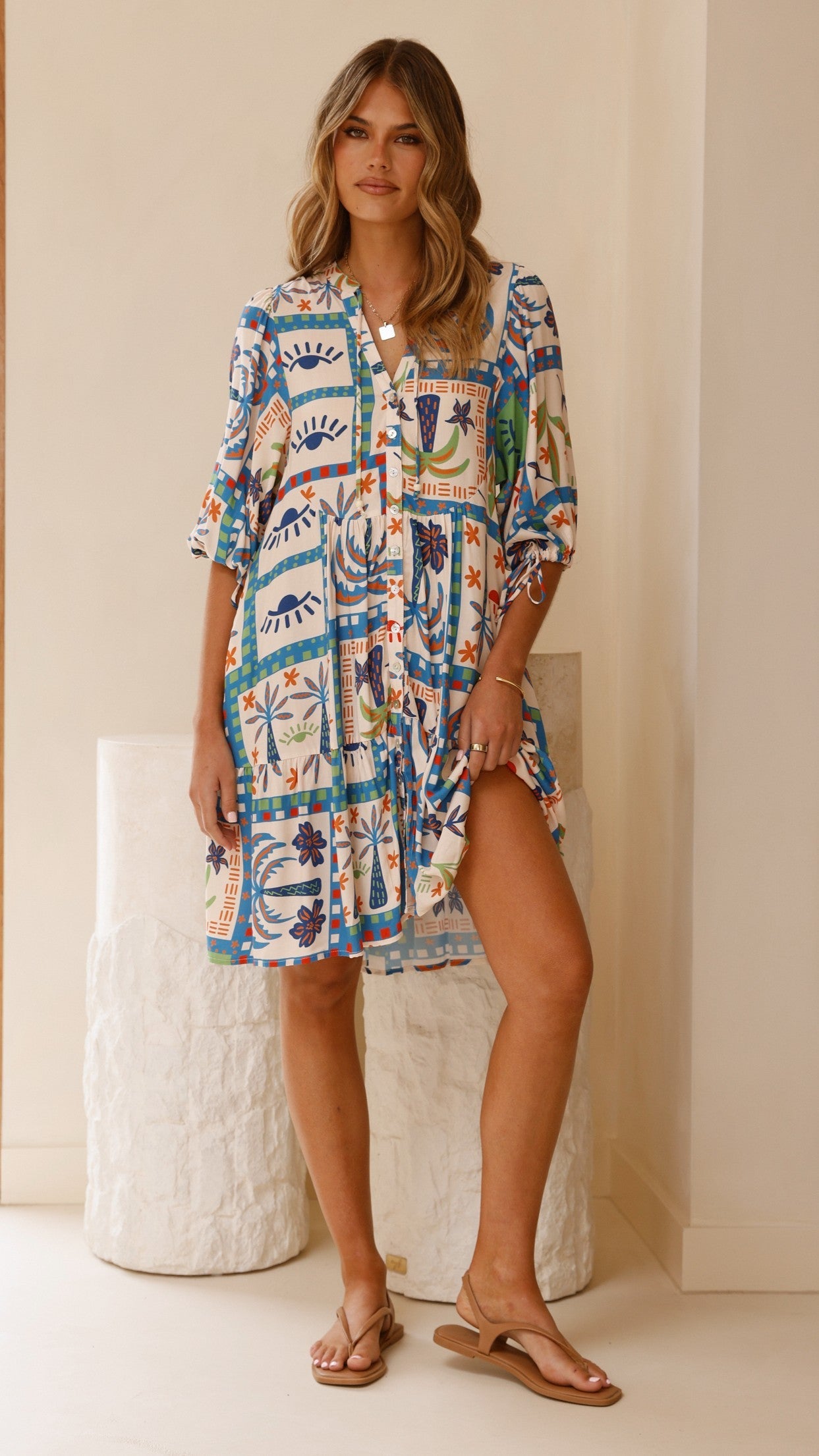 Tabitha Mini Dress - Lorelei Print