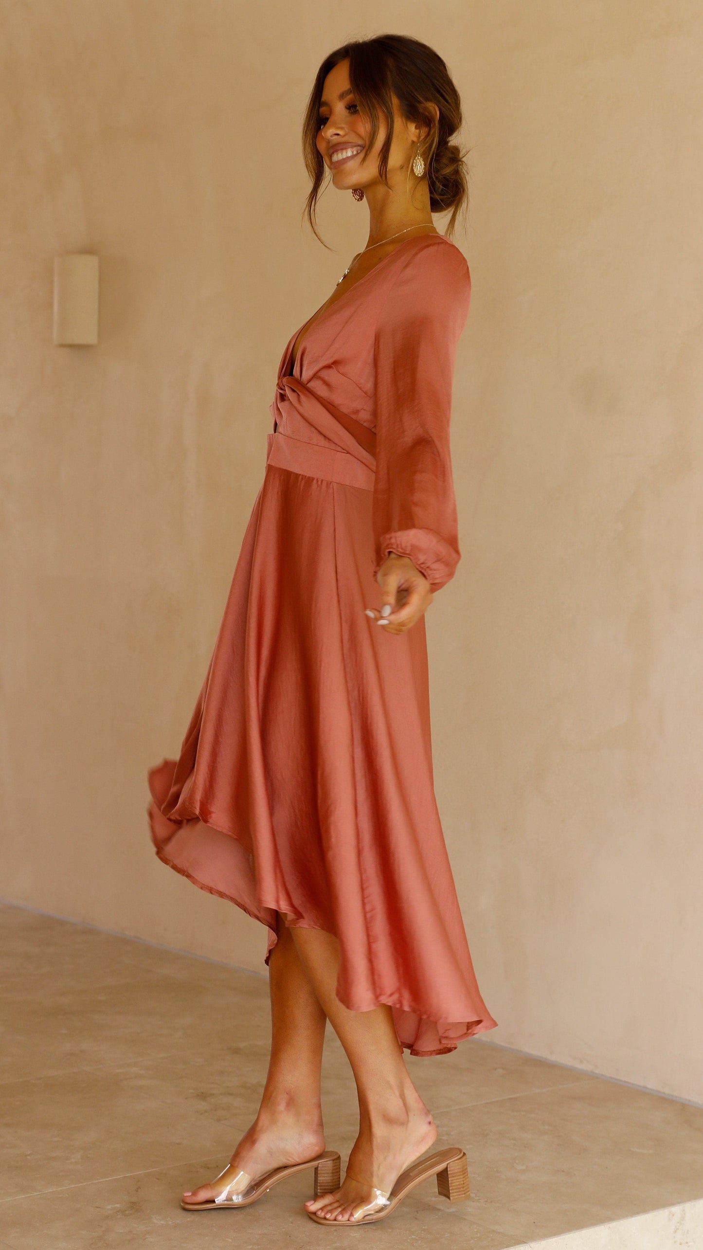 Starry Nights Dress - Baked Rose