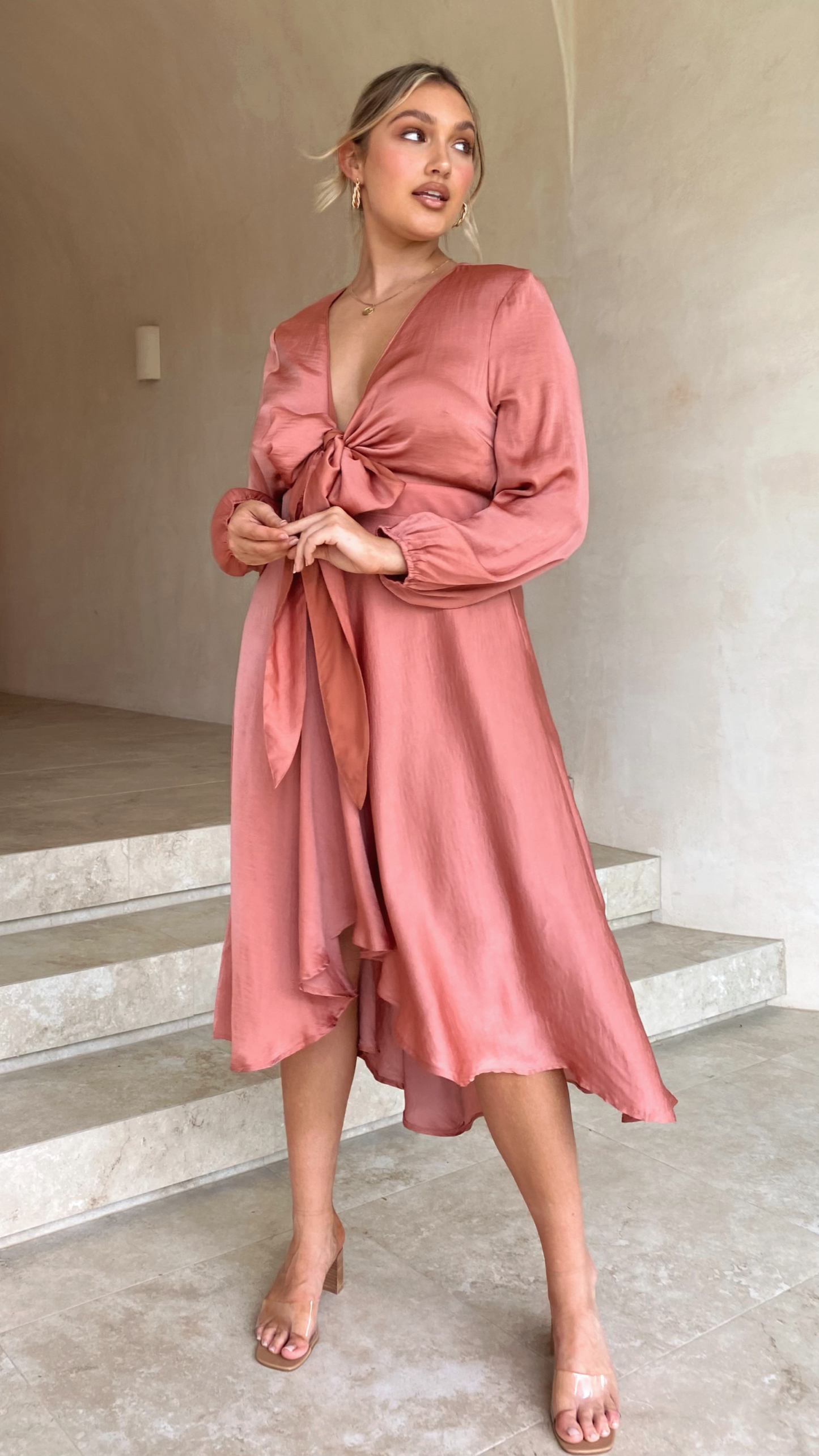 Starry Nights Dress - Baked Rose