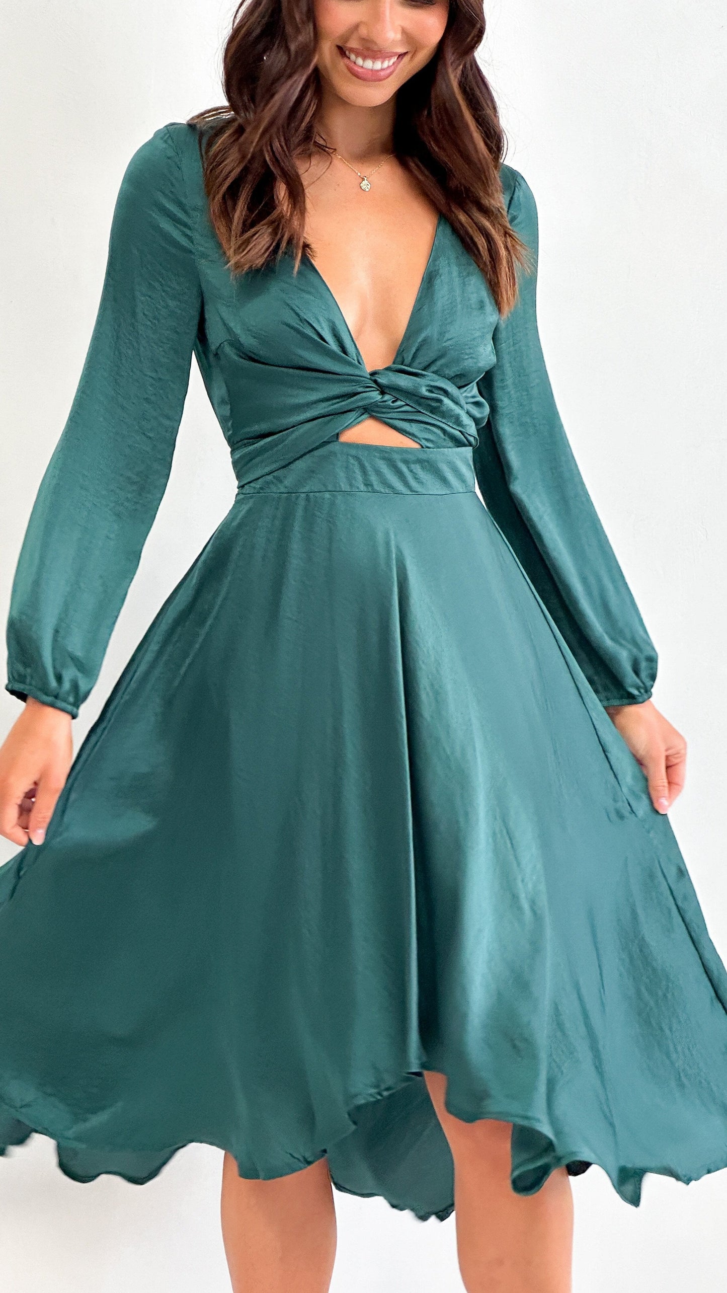 Starry Nights Dress - Emerald
