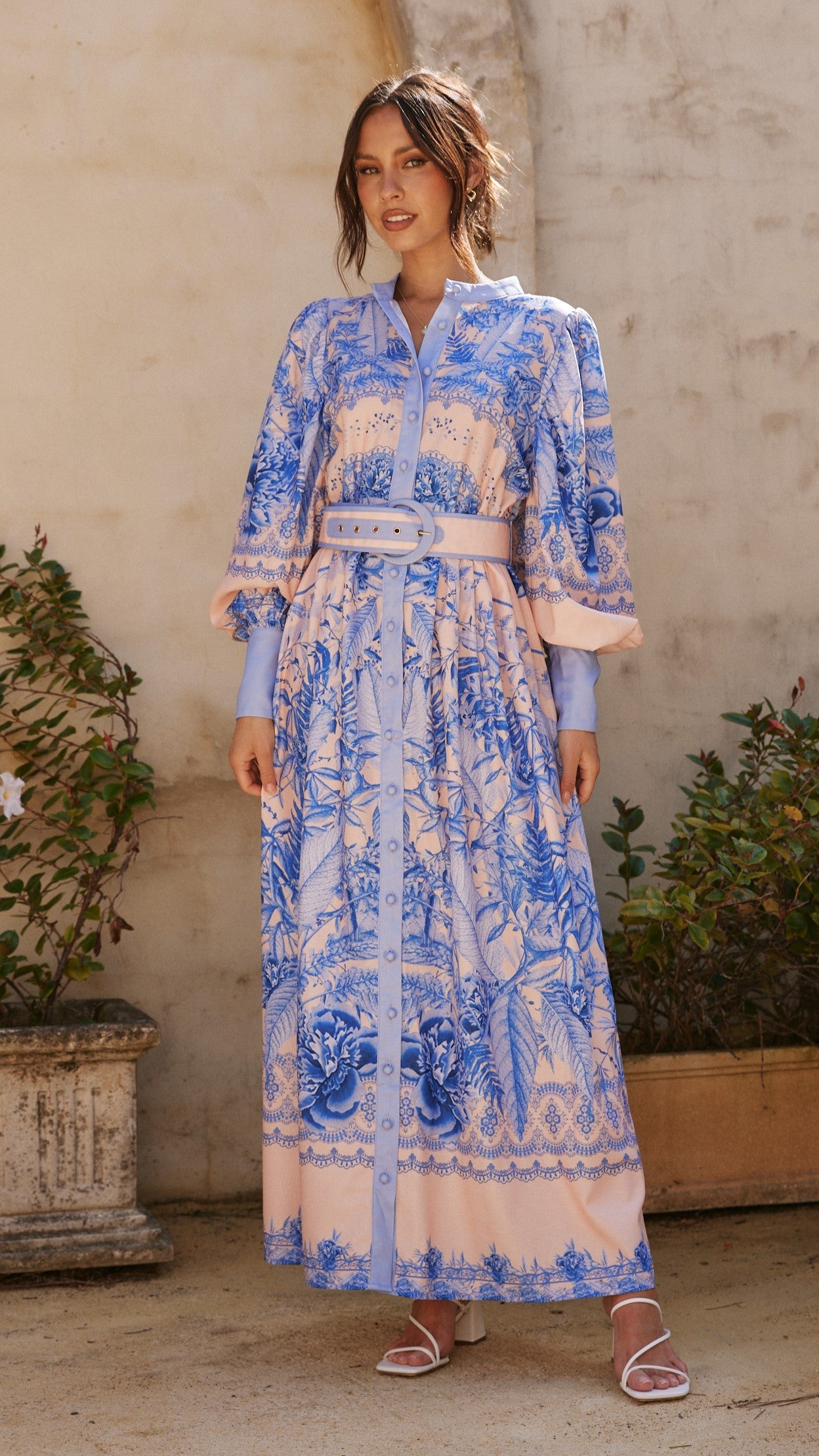 Taia Maxi Dress - Madeline Blue