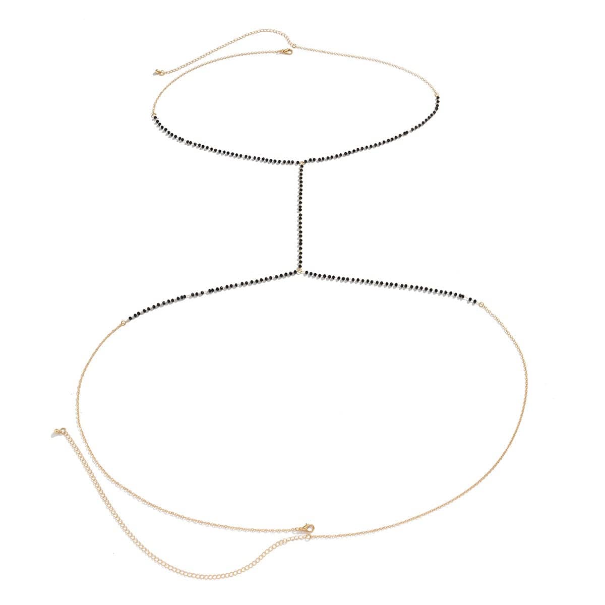 Dainty Beaded Crystal Layering Bikini Body Chain