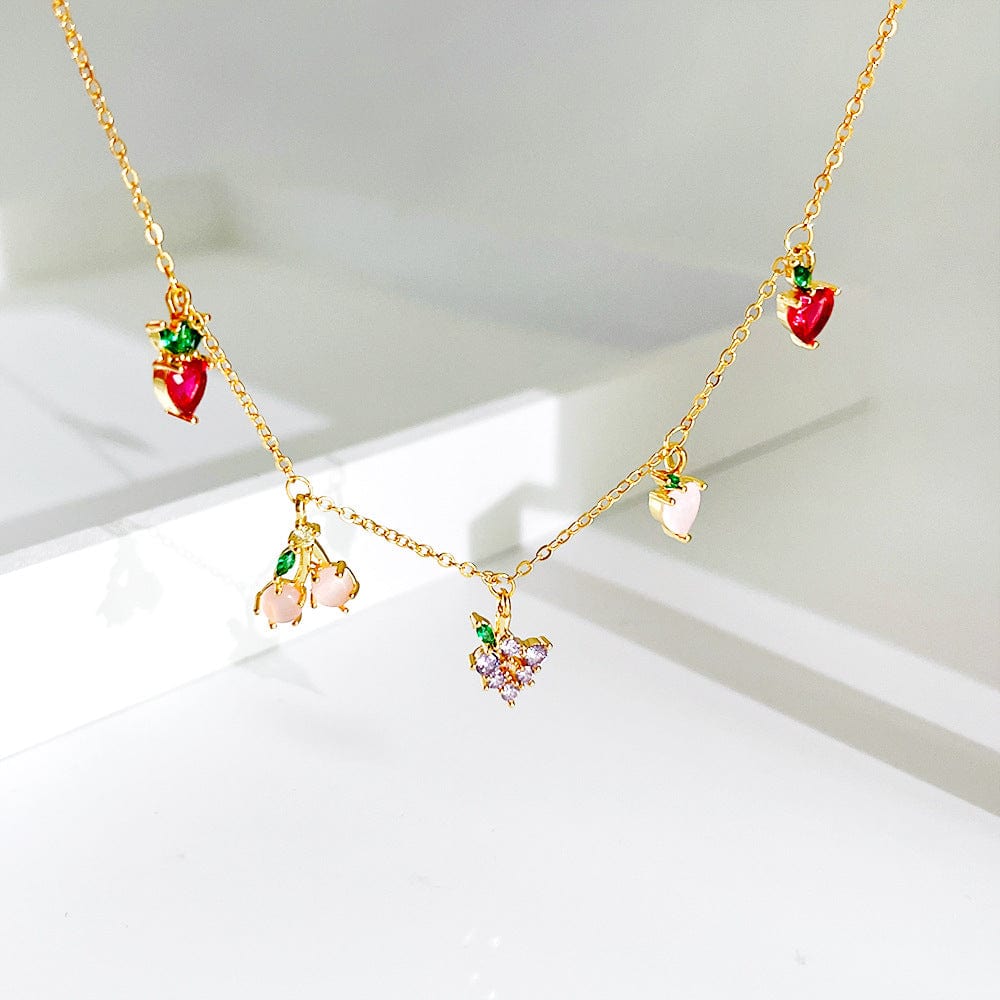 Dainty Colorful Crystal Fruits Bracelet