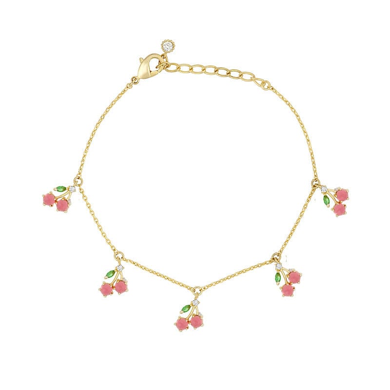 Dainty Colorful Crystal Fruits Bracelet
