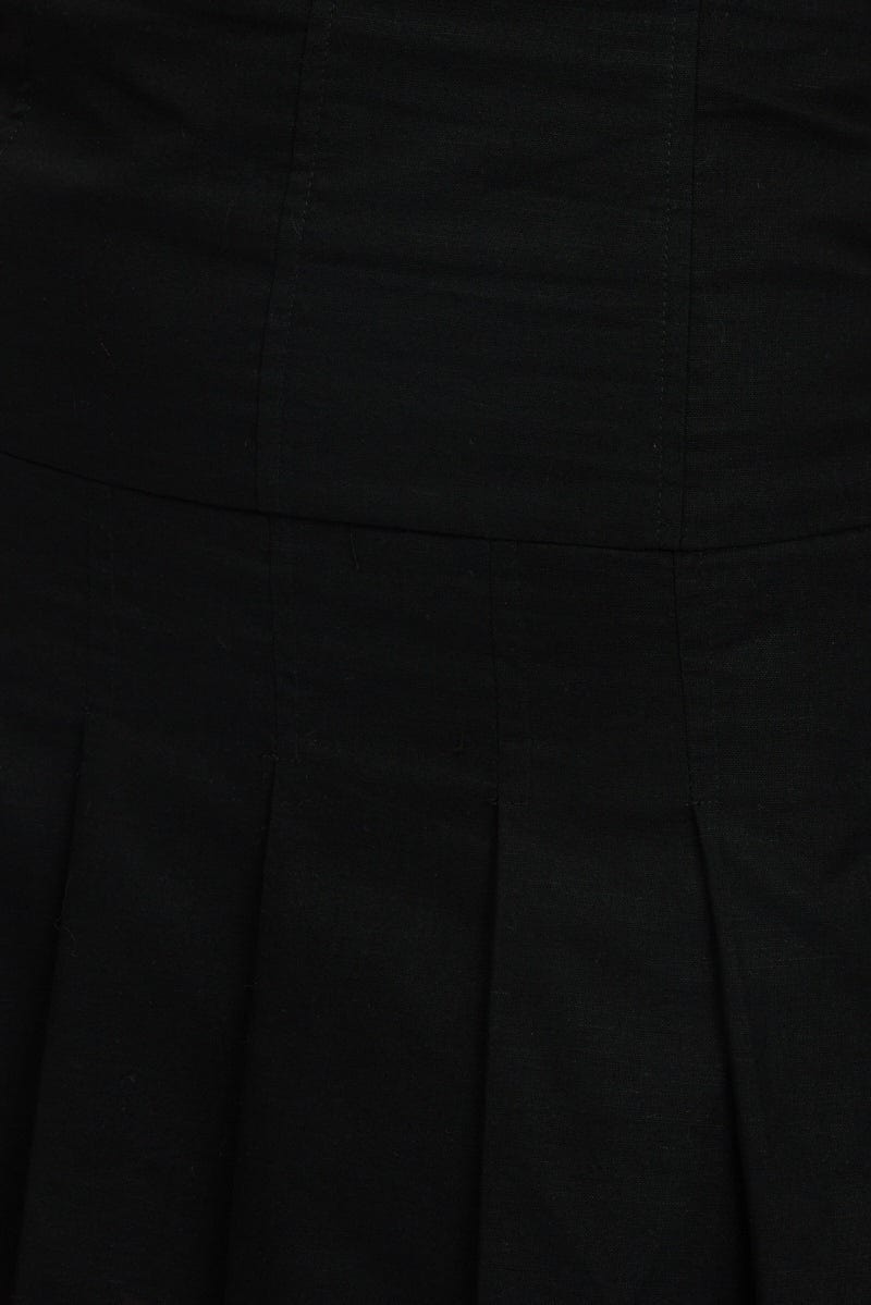 Black Strapless Mini Dress