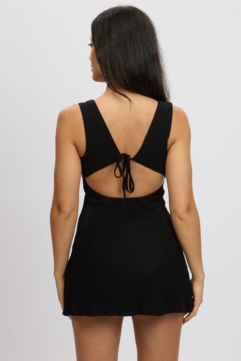 Black Mini Dress Cut Out