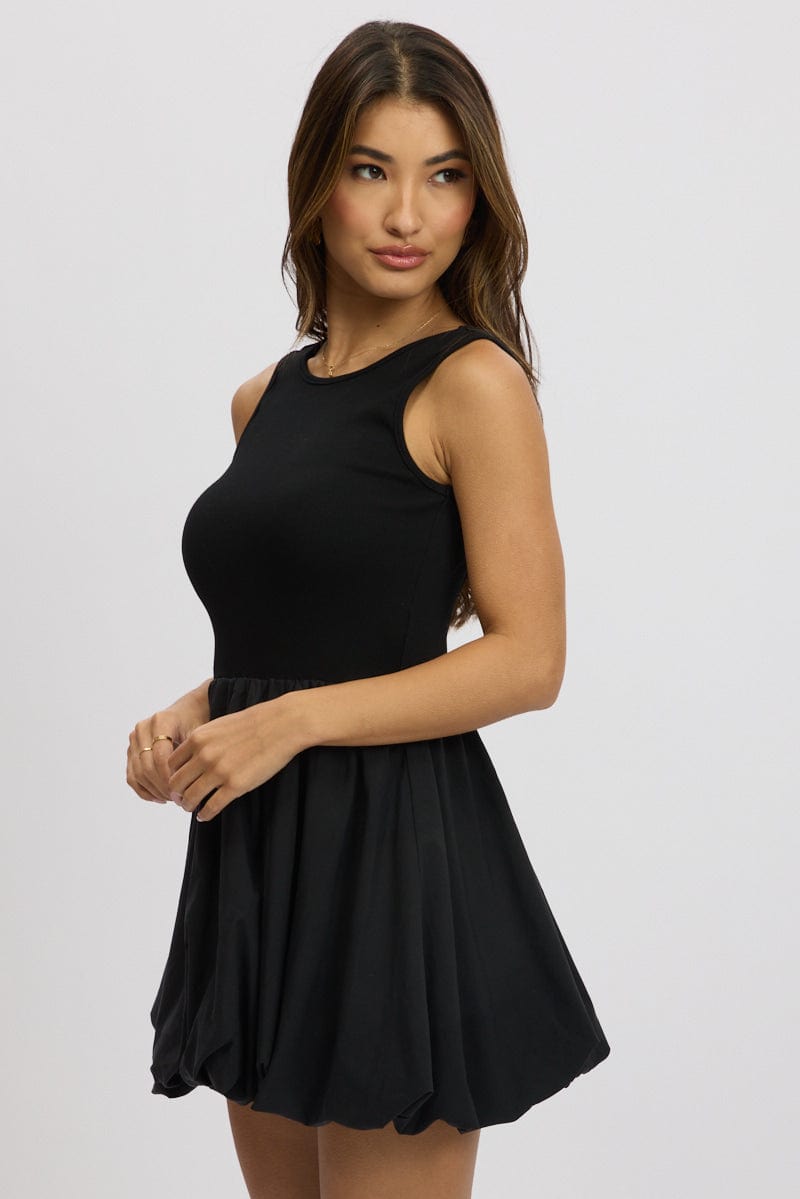 Black Bubble Dress Mini