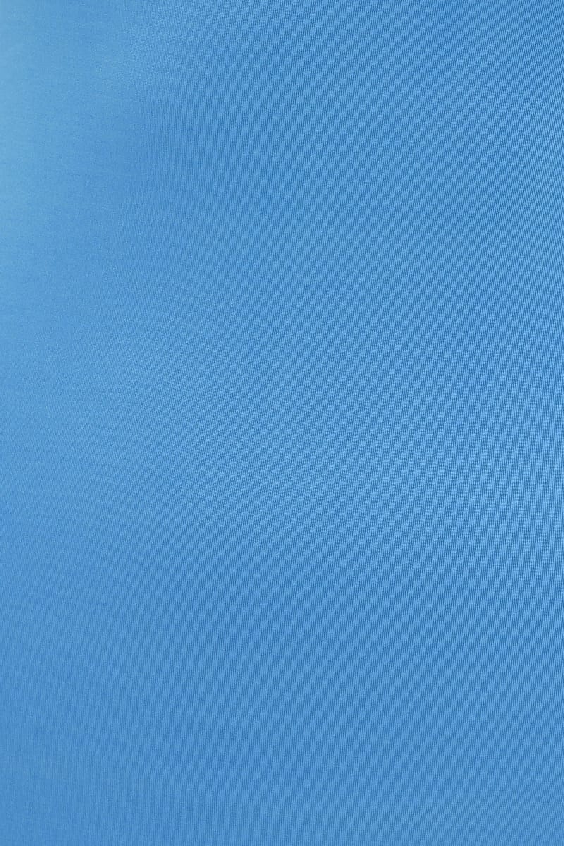 Blue Mini Dress Bodycon Strapless Stretch