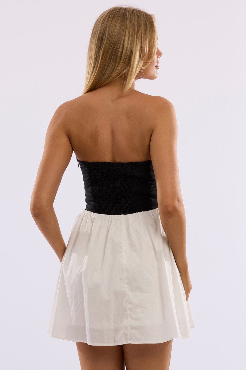Black Strapless Dress Mini