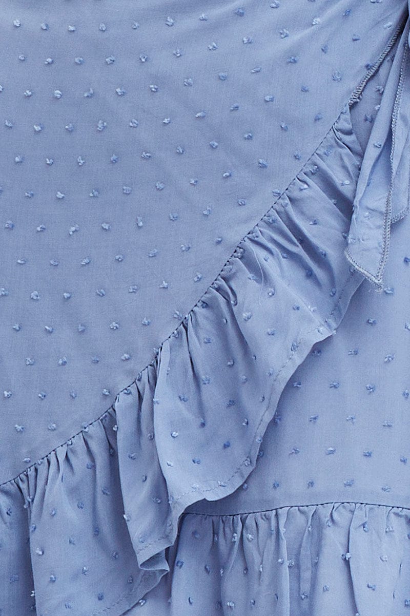 Blue Mini Dress Long Sleeve Bodycon