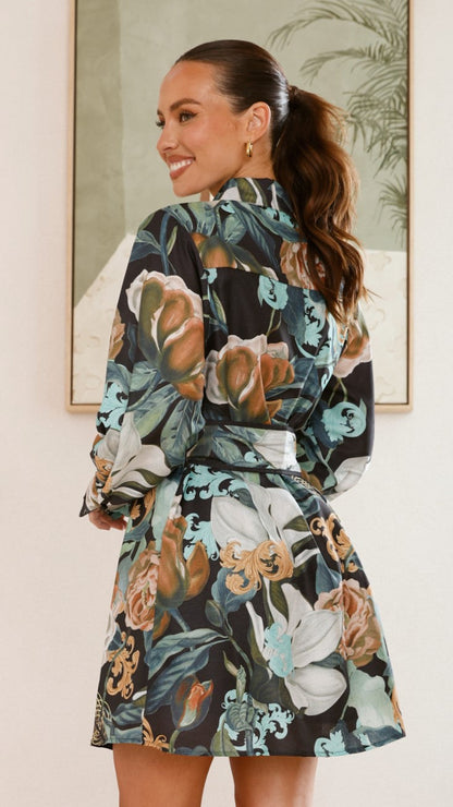 Annika Mini Dress - Noir