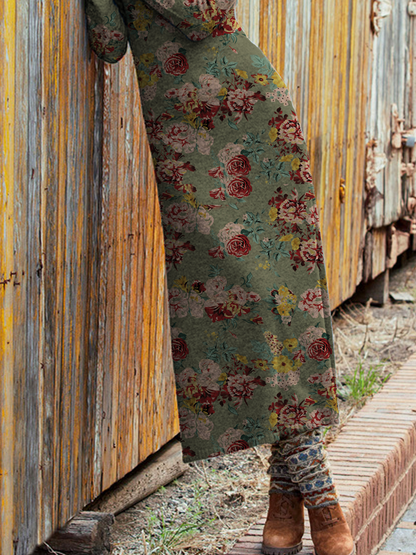 Floral Casual Jersey Dress