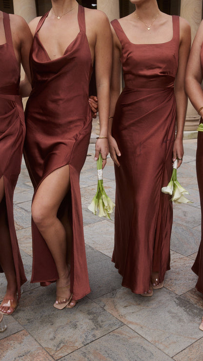Alaria Maxi Dress - Rust