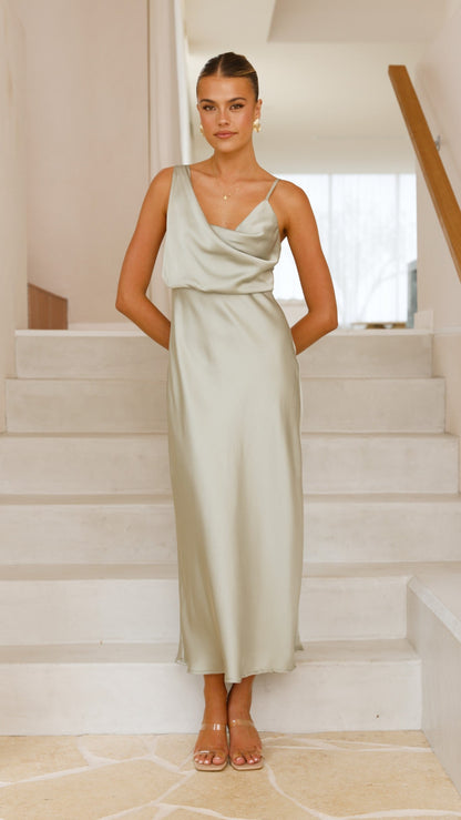 Audrey Maxi Dress - Olive