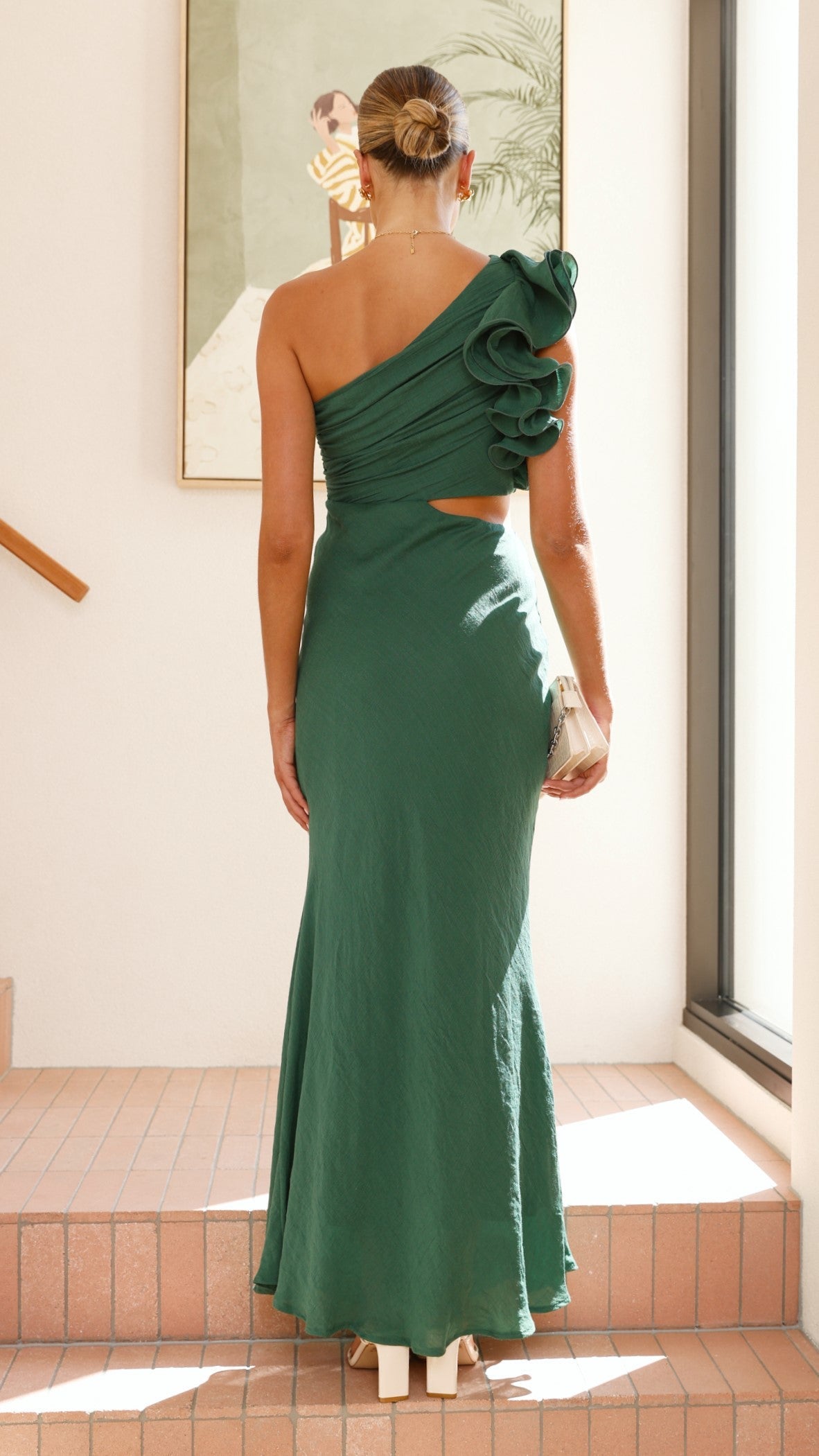 Amina Maxi Dress - Forest Green