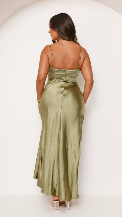 Ava Maxi Dress - Olive