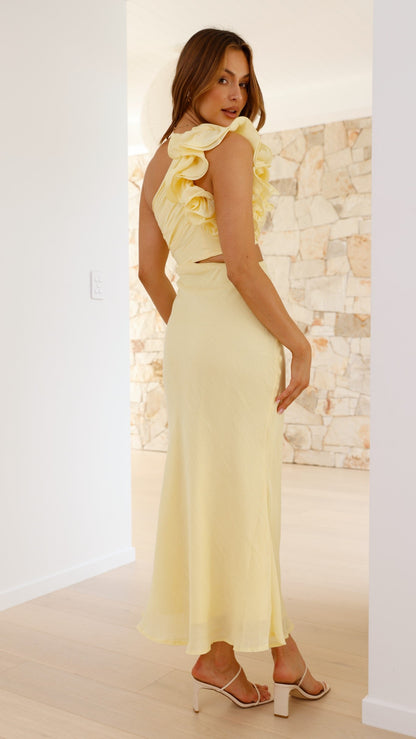 Amina Maxi Dress - Yellow