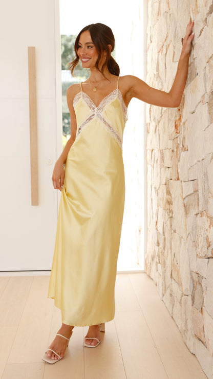 Westley Maxi Dress - Yellow