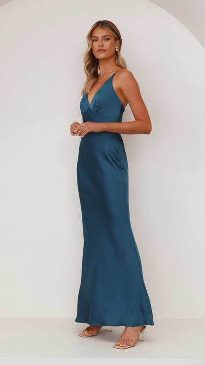 Ziah Maxi Dress - Teal