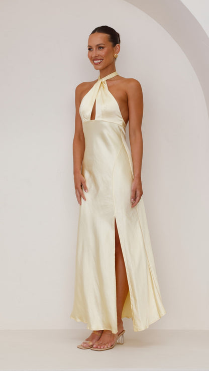 Amalia Maxi Dress - Yellow