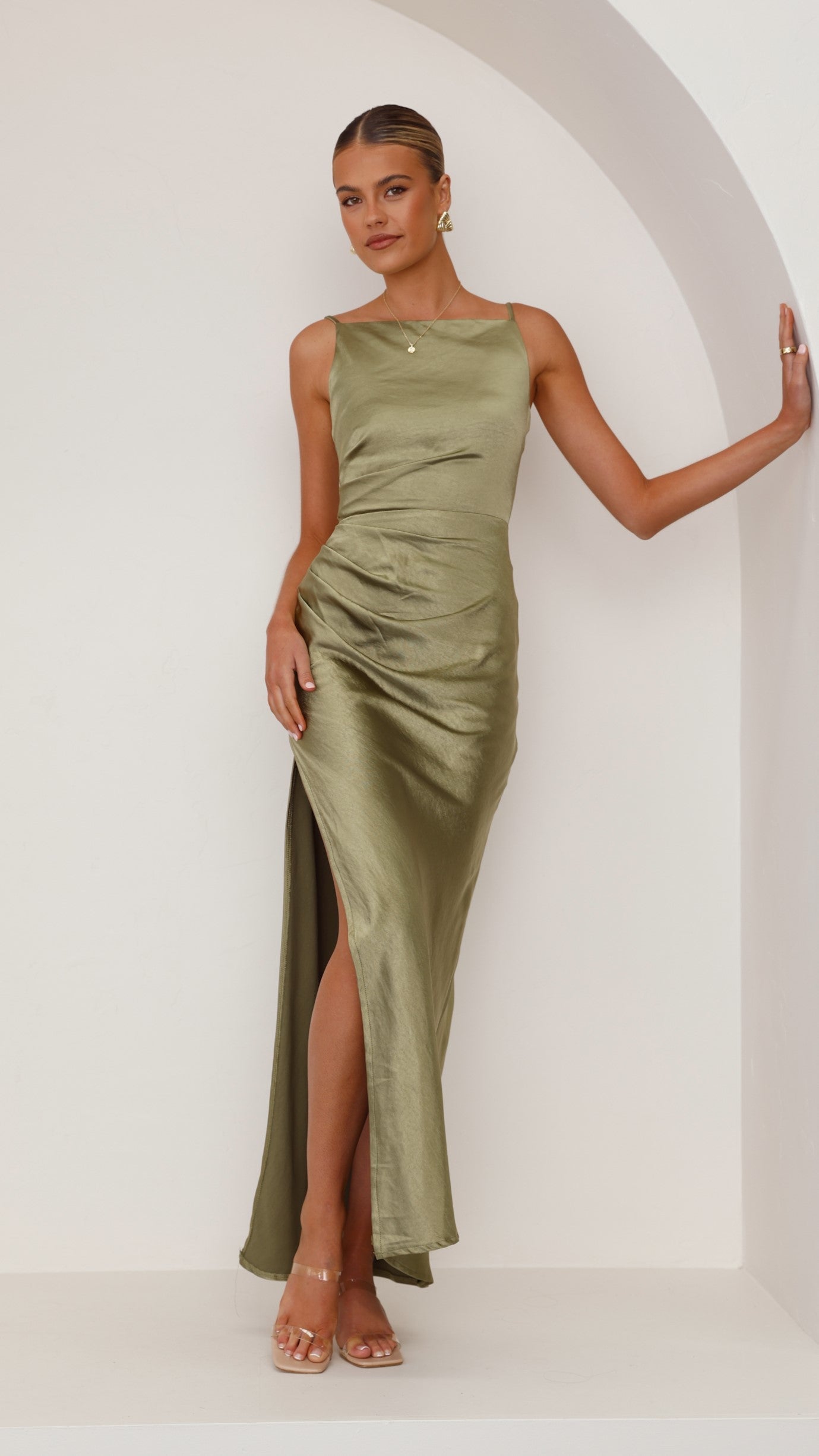 Ava Maxi Dress - Olive