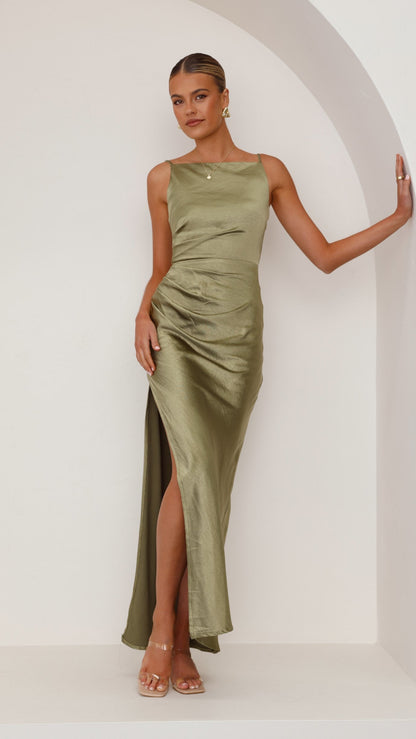 Ava Maxi Dress - Olive