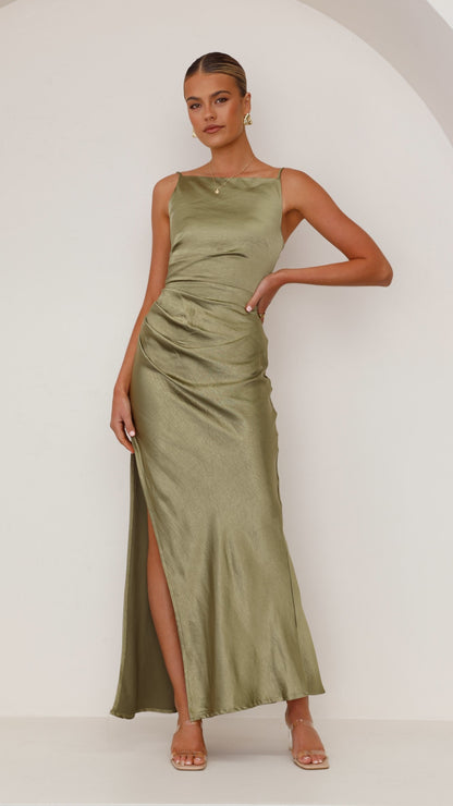 Ava Maxi Dress - Olive