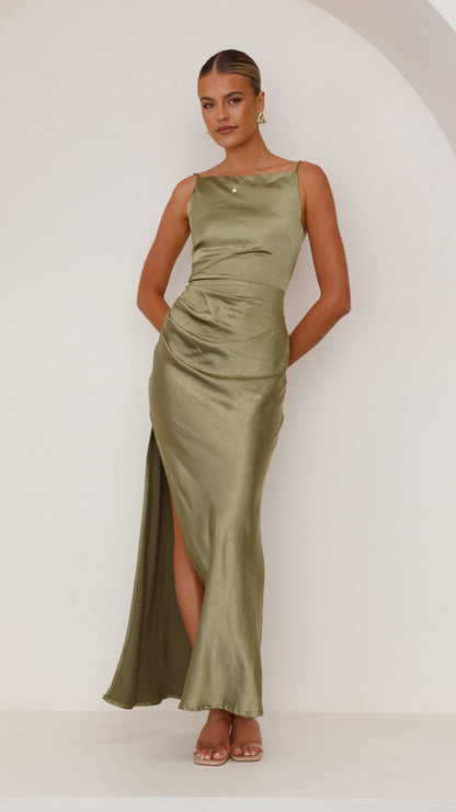 Ava Maxi Dress - Olive
