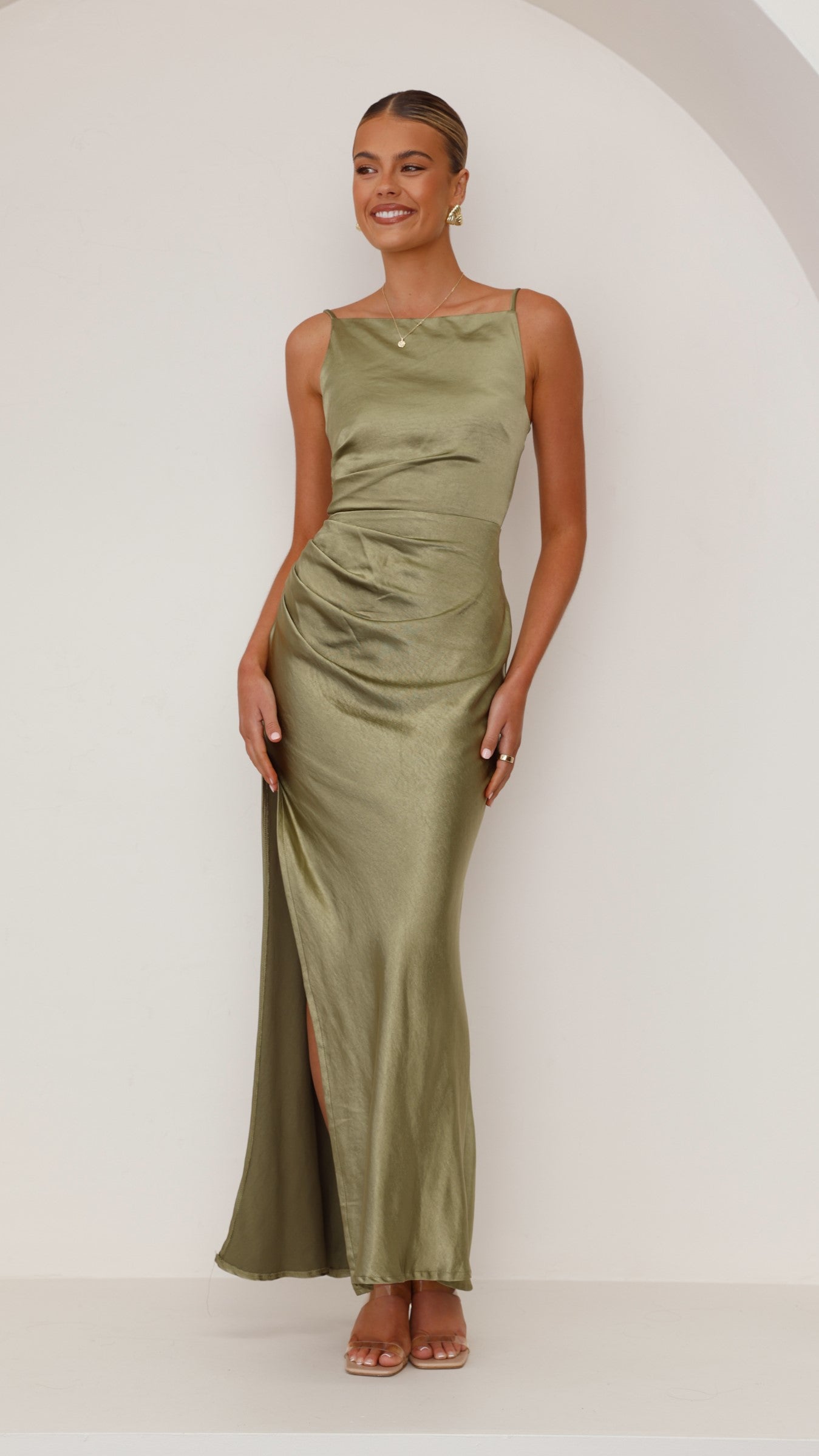 Ava Maxi Dress - Olive