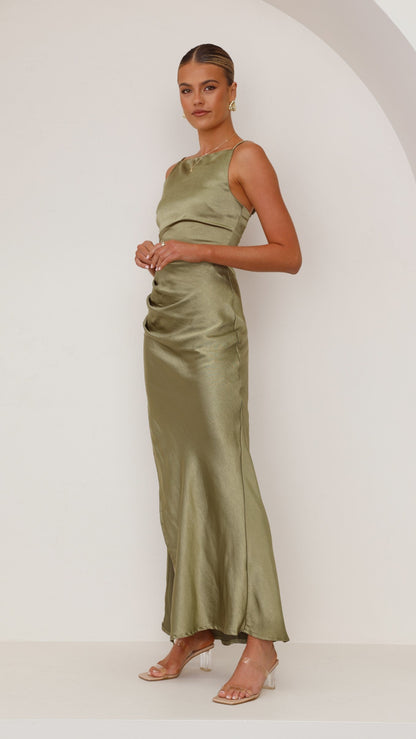 Ava Maxi Dress - Olive