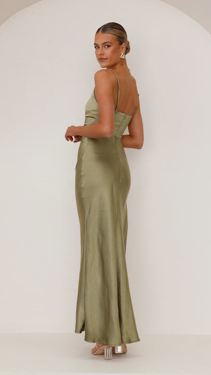 Ava Maxi Dress - Olive