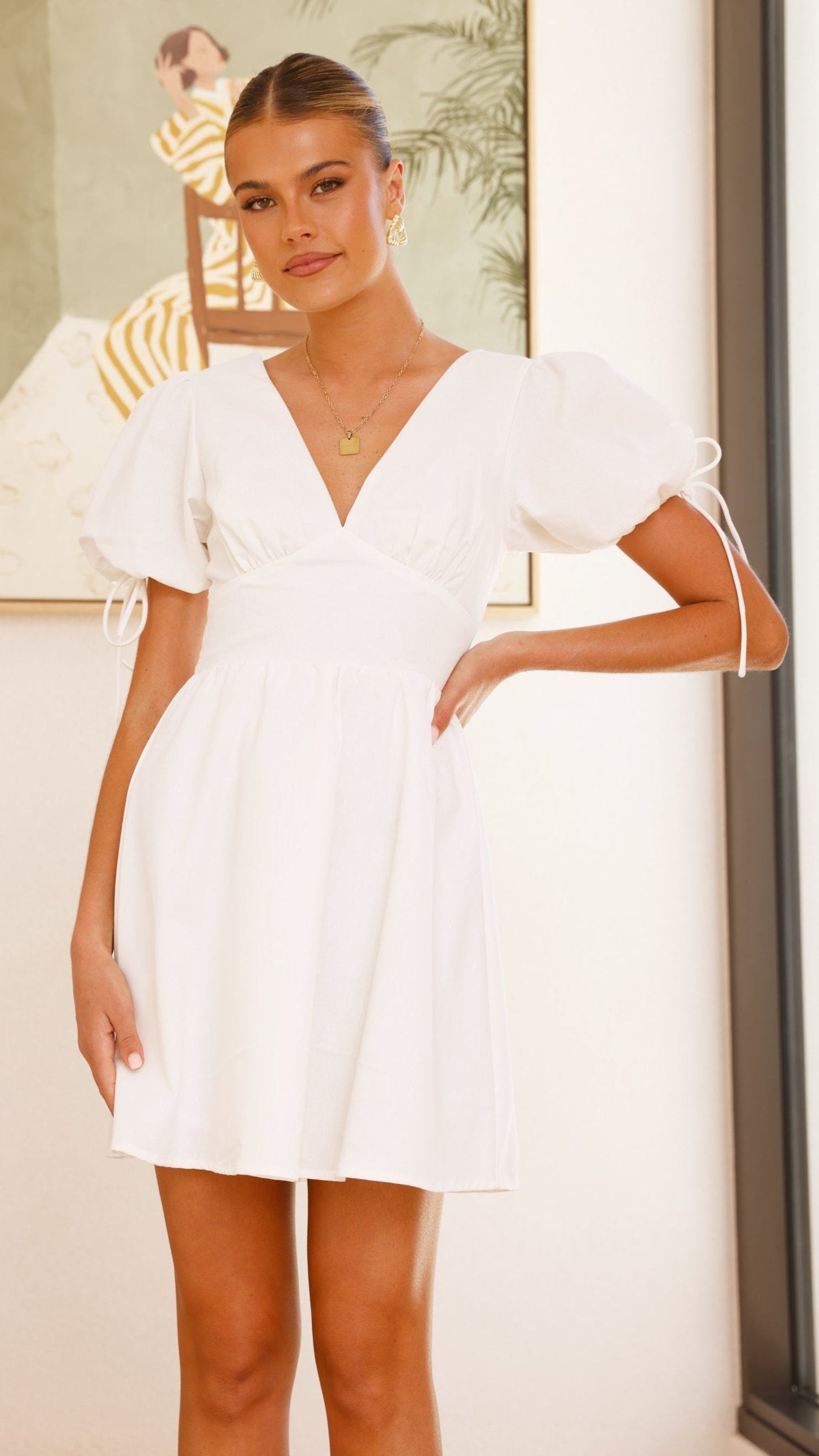 Verve Mini Dress - White