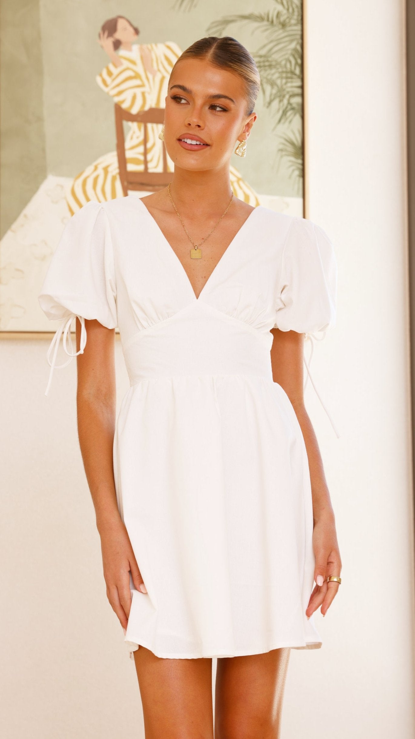 Verve Mini Dress - White