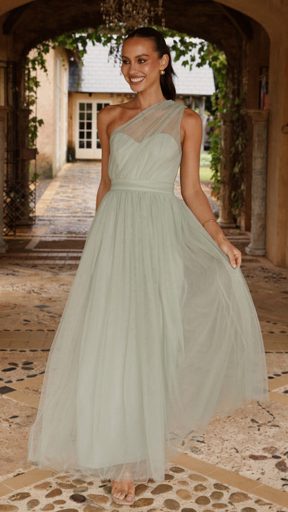 Talissa Tulle Maxi Dress - Sage