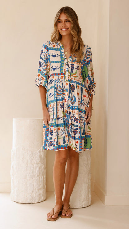 Tabitha Mini Dress - Lorelei Print