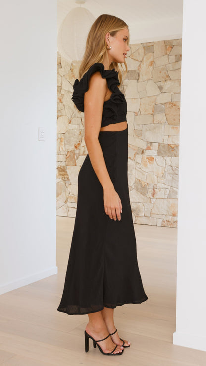 Amina Maxi Dress - Black