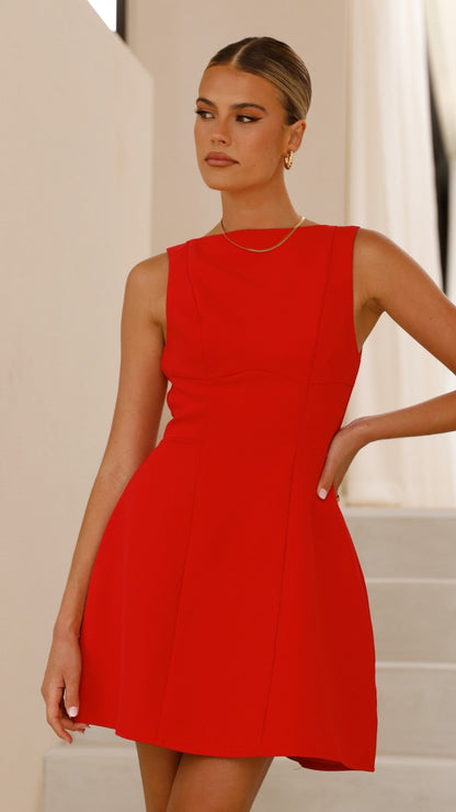 Rafiki Mini Dress - Red