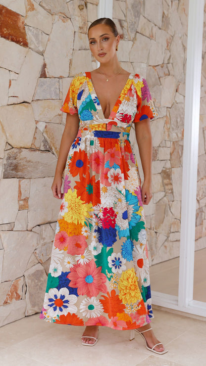 Baker Maxi Dress - Multi Floral