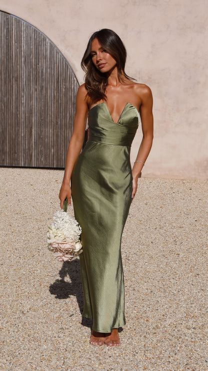 Valerie Maxi Dress - Olive