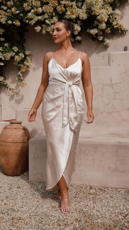Tyra Maxi Dress - Champagne
