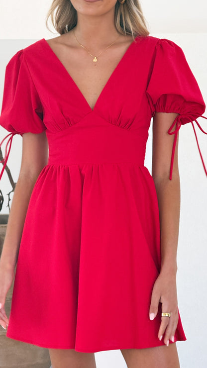 Verve Mini Dress - Red