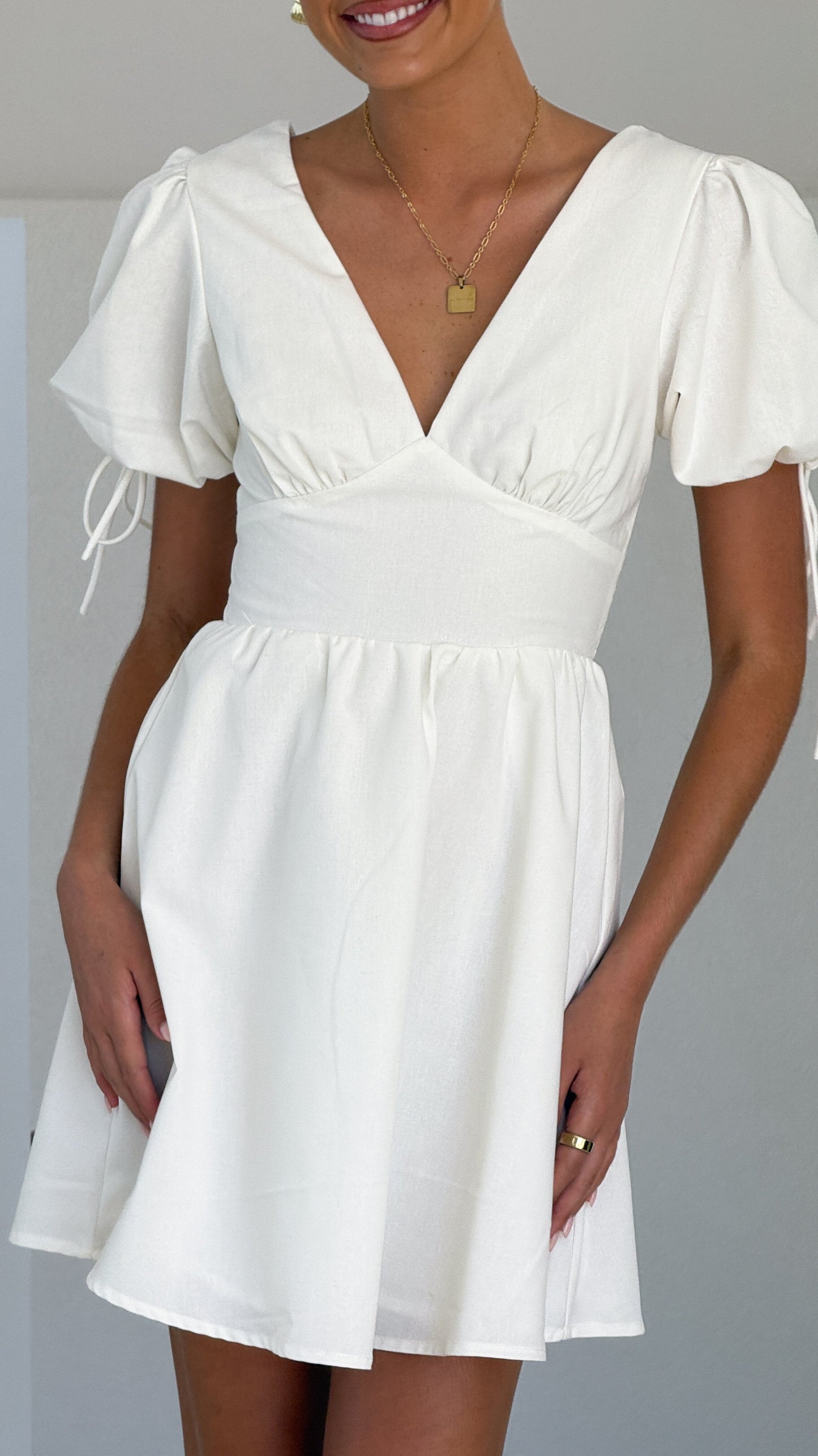 Verve Mini Dress - White