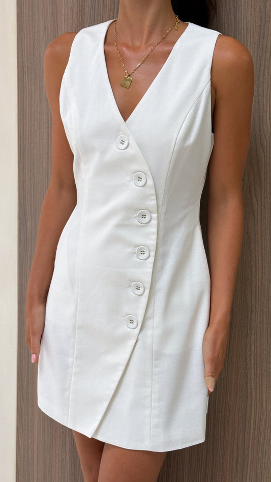Basia Mini Dress - White