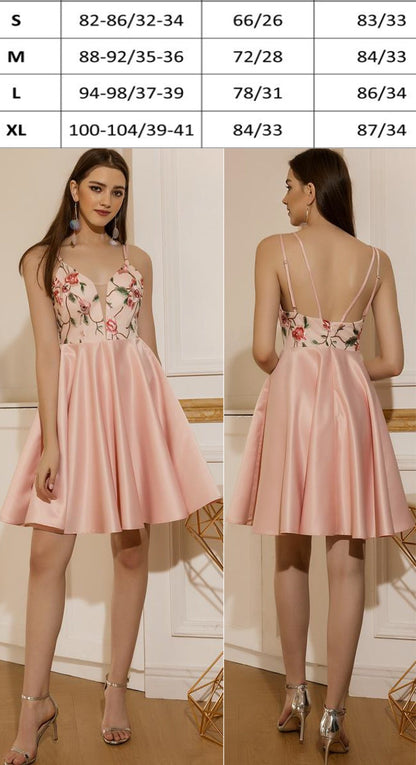 Lace Up Backless Flare Hem Cami Dress